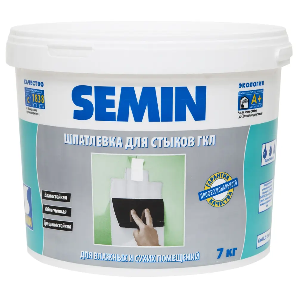 Финишпаста полимерная Semin Sem-Joint Hydro, 7 кг 14296762 STLM-2202011