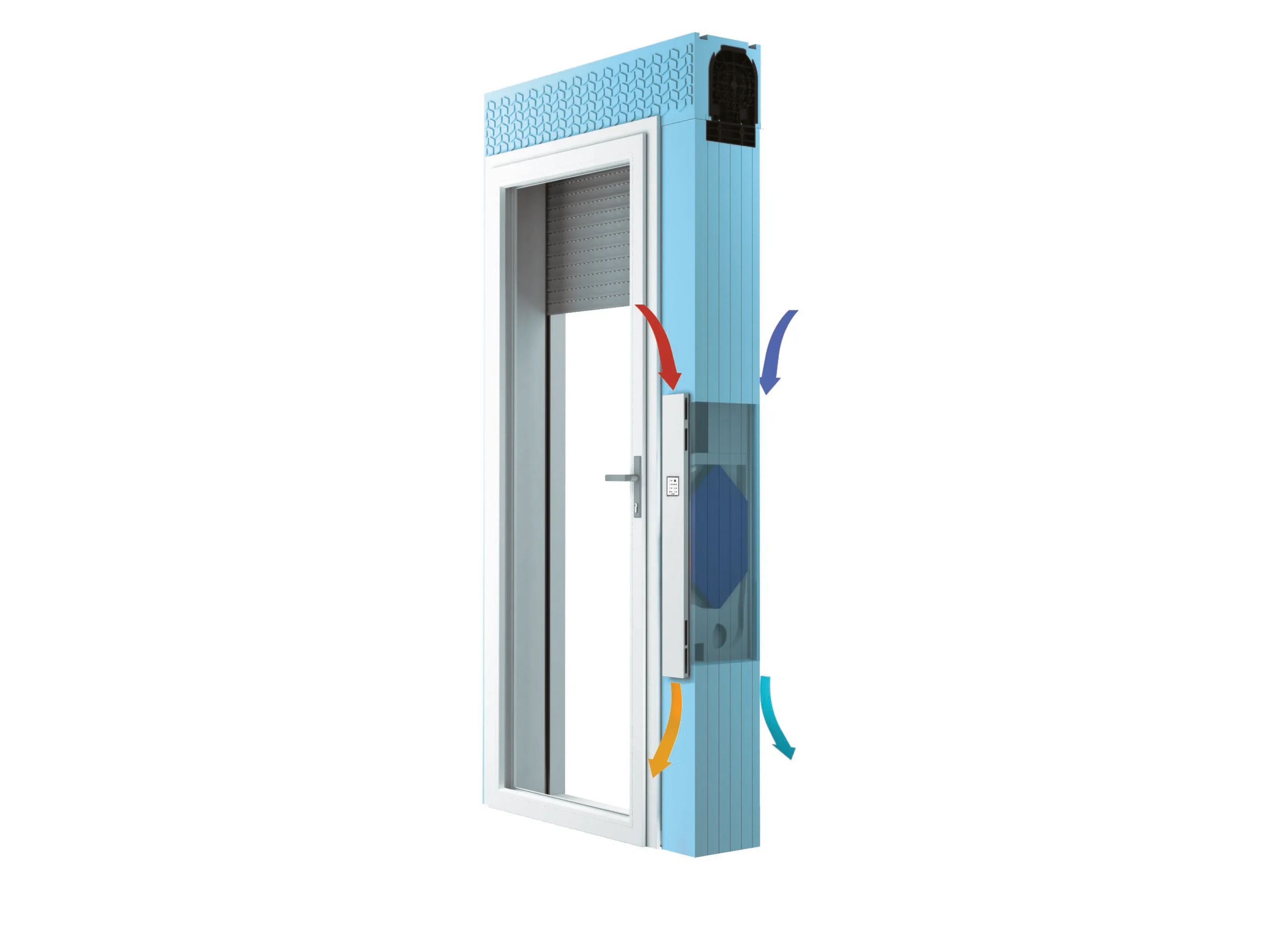 Теплоизоляционный моноблок для окон со встроенным VMC Alpac INGENIUS VMC ARCH-00148345 - Вид №1