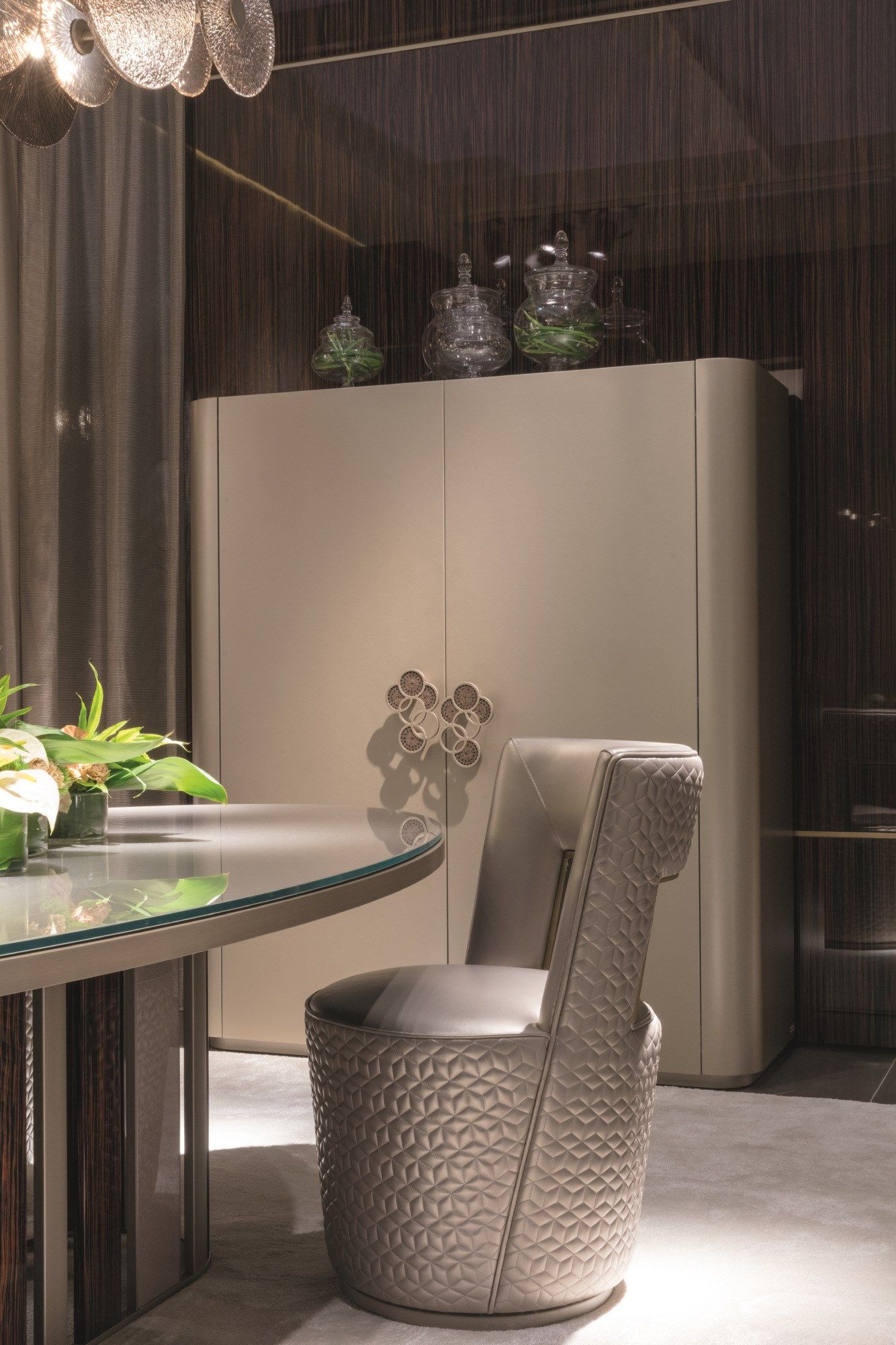 Кожаный поворотный стул Sicis Коро ARCH-00002290