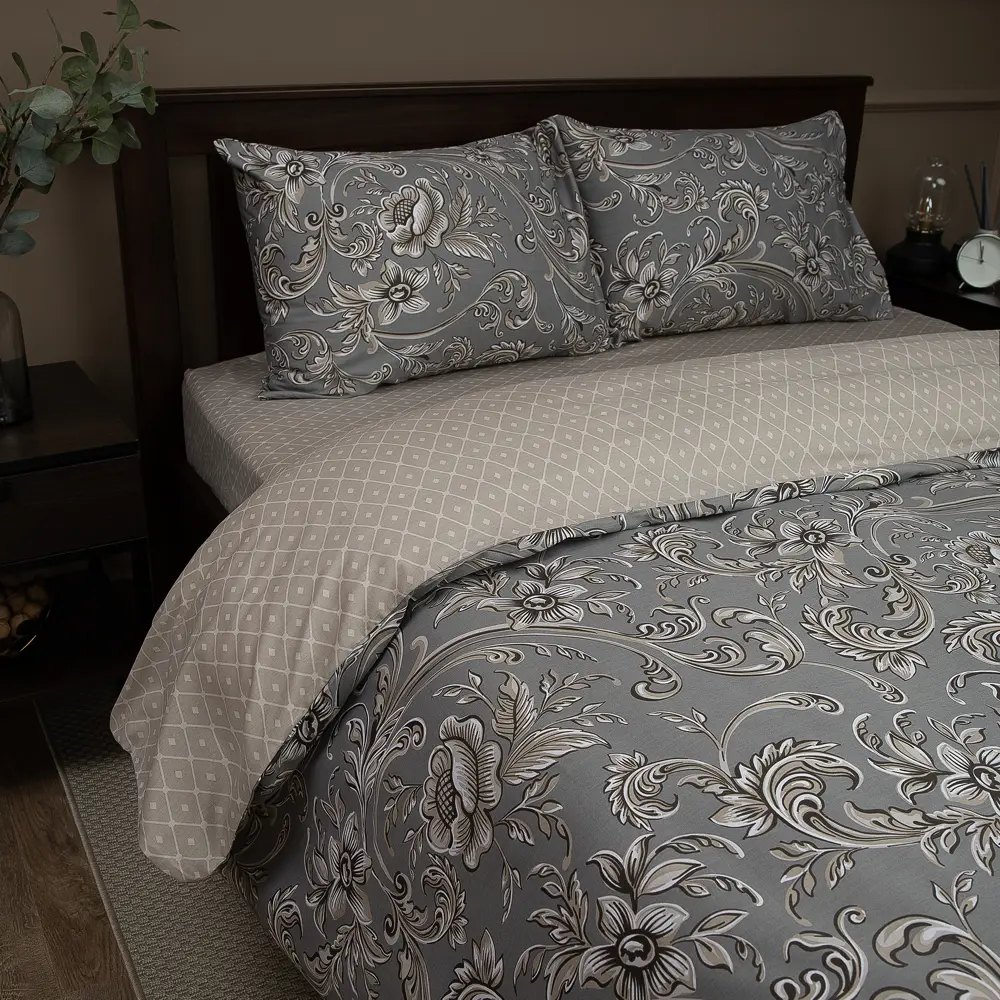 Комплект постельного белья Eclair Виконт евро сатин STLM-2059312 - Вид №5