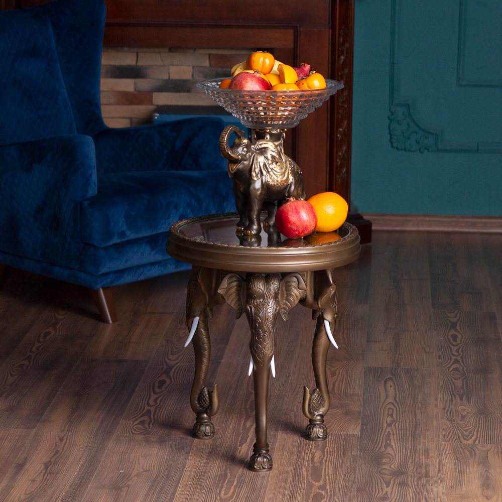 13062 Стол Слон 2 Бронза BOGACHO 4627138231074 - Вид №3