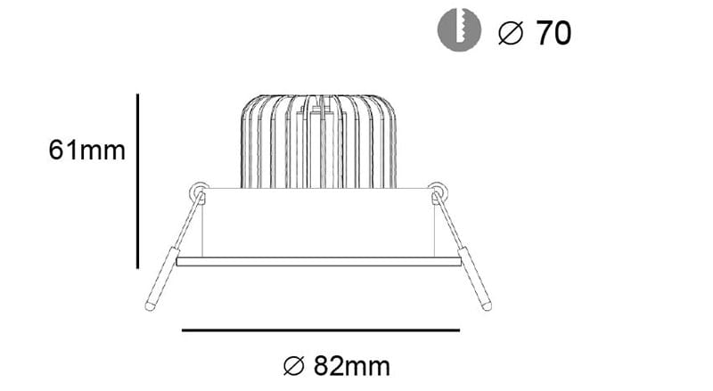 Алюминиевый круглый светодиодный светильник Terzo Light TOGO 10W ARCH-00109800 - Вид №3