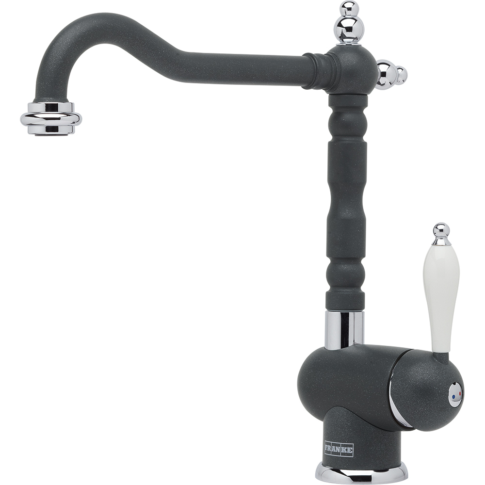 Смеситель кухонный  Franke Old England Поворотный излив Fragranite Графит sun-id-1698986