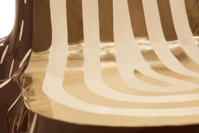 Scarlet Splendour Стул из морской смолы и латуни Forest Fr1 - Вид №6