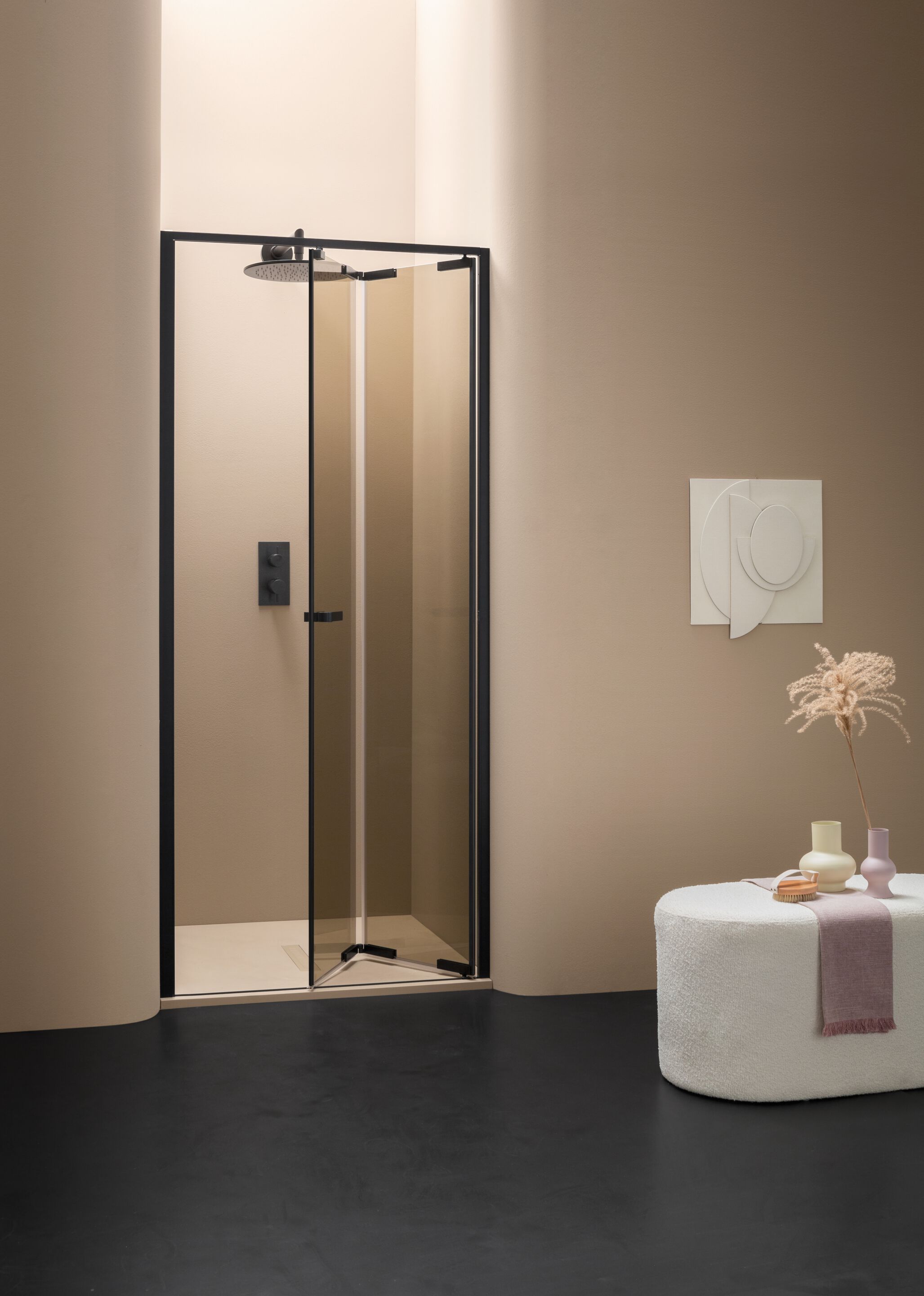 Нишевая душевая кабина со складной дверью ARBLU провод ARCH-00071721 - Вид №1