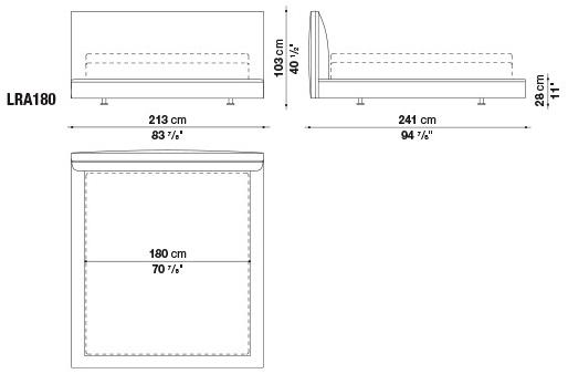 B&B Italia Двуспальная кровать из ткани Richard sun-id-1350707 - Вид №9
