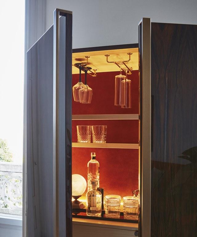 OAK Барная стойка из черного дерева со встроенной подсветкой Milano collection Sc5001 - Вид №4