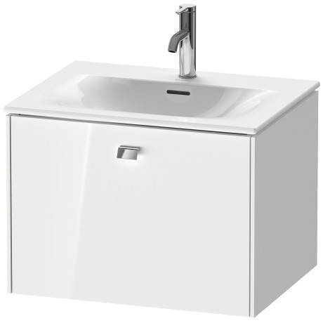BR421000909 Brioso Тумбочка подвесная Светло-голубой матовый декор Duravit - Вид №2