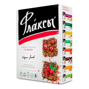 Флаксы с клюквой Компас Здоровья 120 г