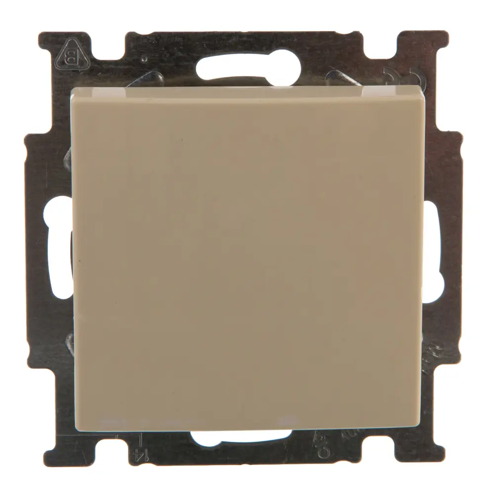 Выключатель встраиваемый ABB Basic 55 1 клавиша, цвет бежевый 13592893 STLM-2070499 Basic55