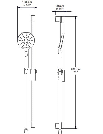 Термостатический набор для душа с душем BARIL PRO-3005-45 ARCH-00031868 - Вид №6