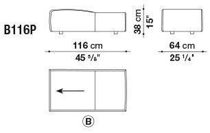 B&B Italia Модульный диван из ткани Bend sun-id-1452964 - Вид №24