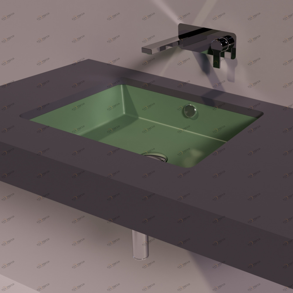 S59MIRTOMATT Накладная раковина под столешницу  прямоугольная Simas Agile