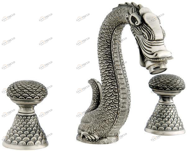 Bronces Mestre Смеситель для раковины на 3 отверстия Dragon sun-id-1396775