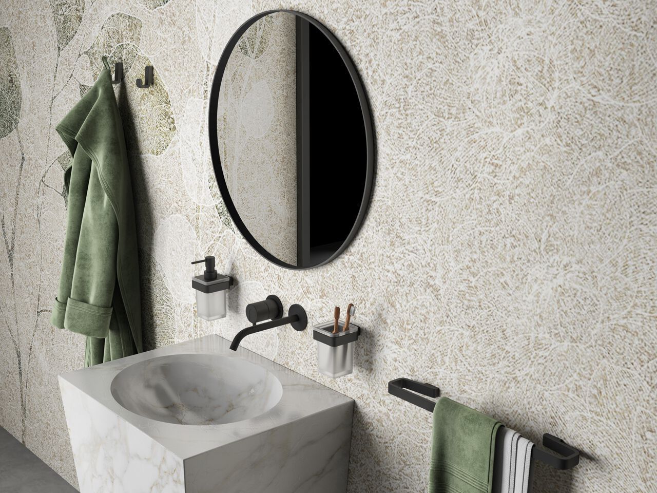 Вешалка для полотенец из латуни GEDY Самоа ARCH-00110655 - Вид №2