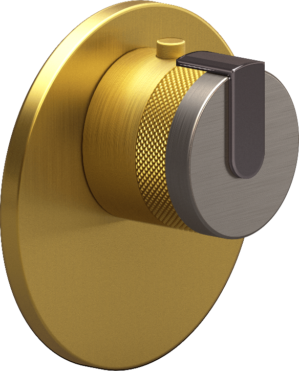 E-8027-R1BNiE-L1OX-BAU-T Термостатический переключатель 3/4-Внешняя часть GRAFF MOD+