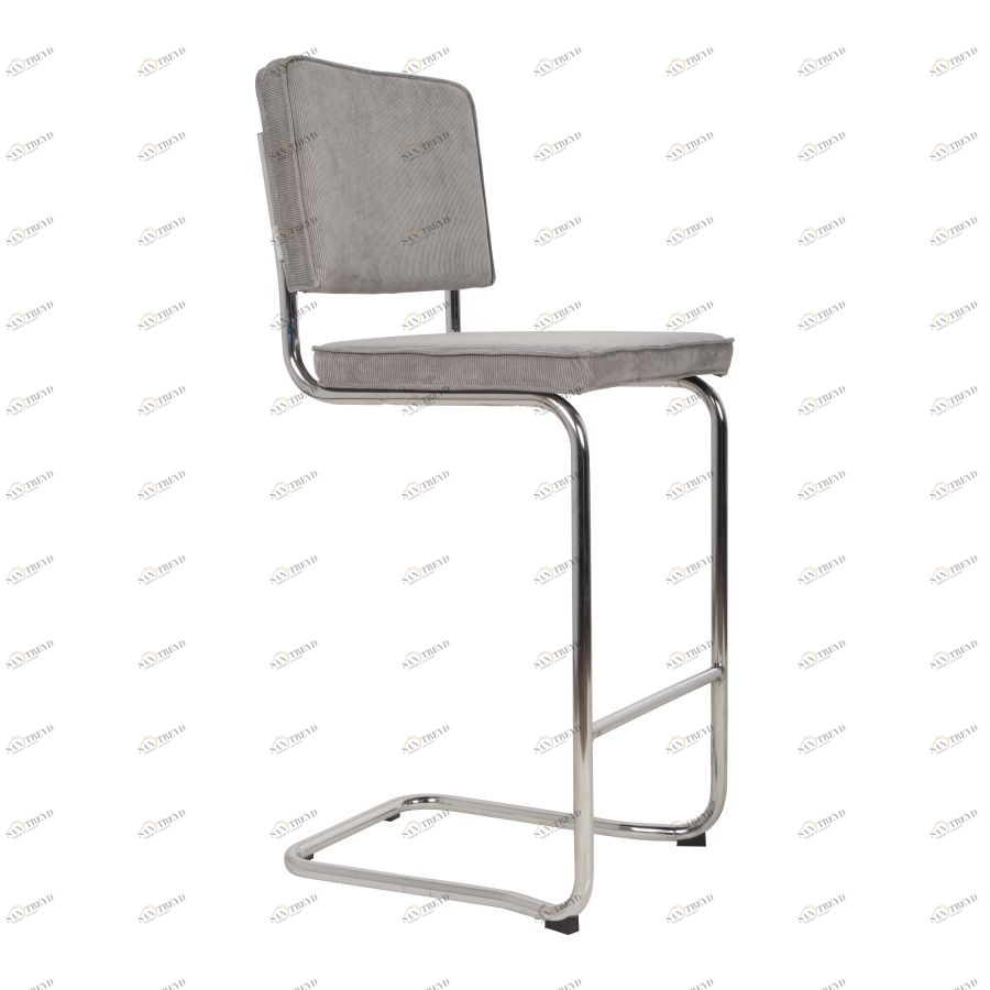 Стул барный Ridge Kink Rib светло-серый Zuiver 1500023