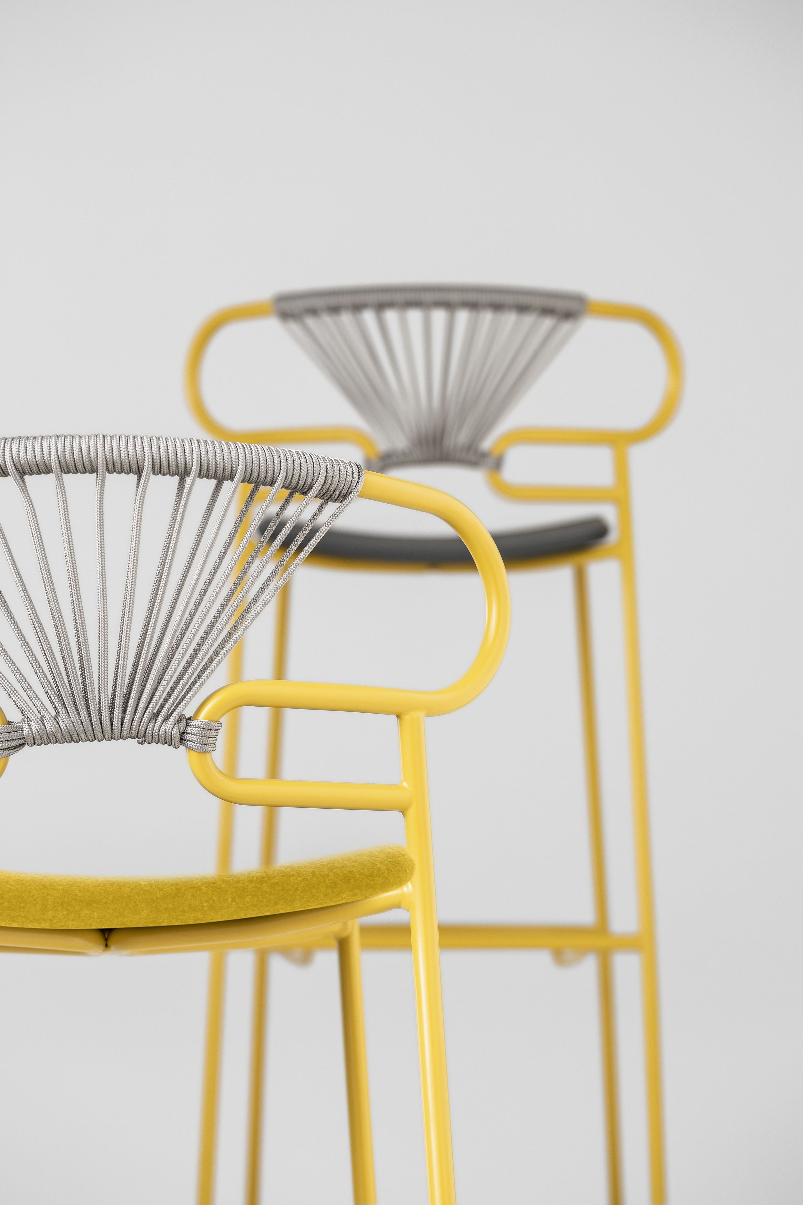 Металлический и полиуретановый стул со спинкой TrabA' Genoa ARCH-00153080 - Вид №2