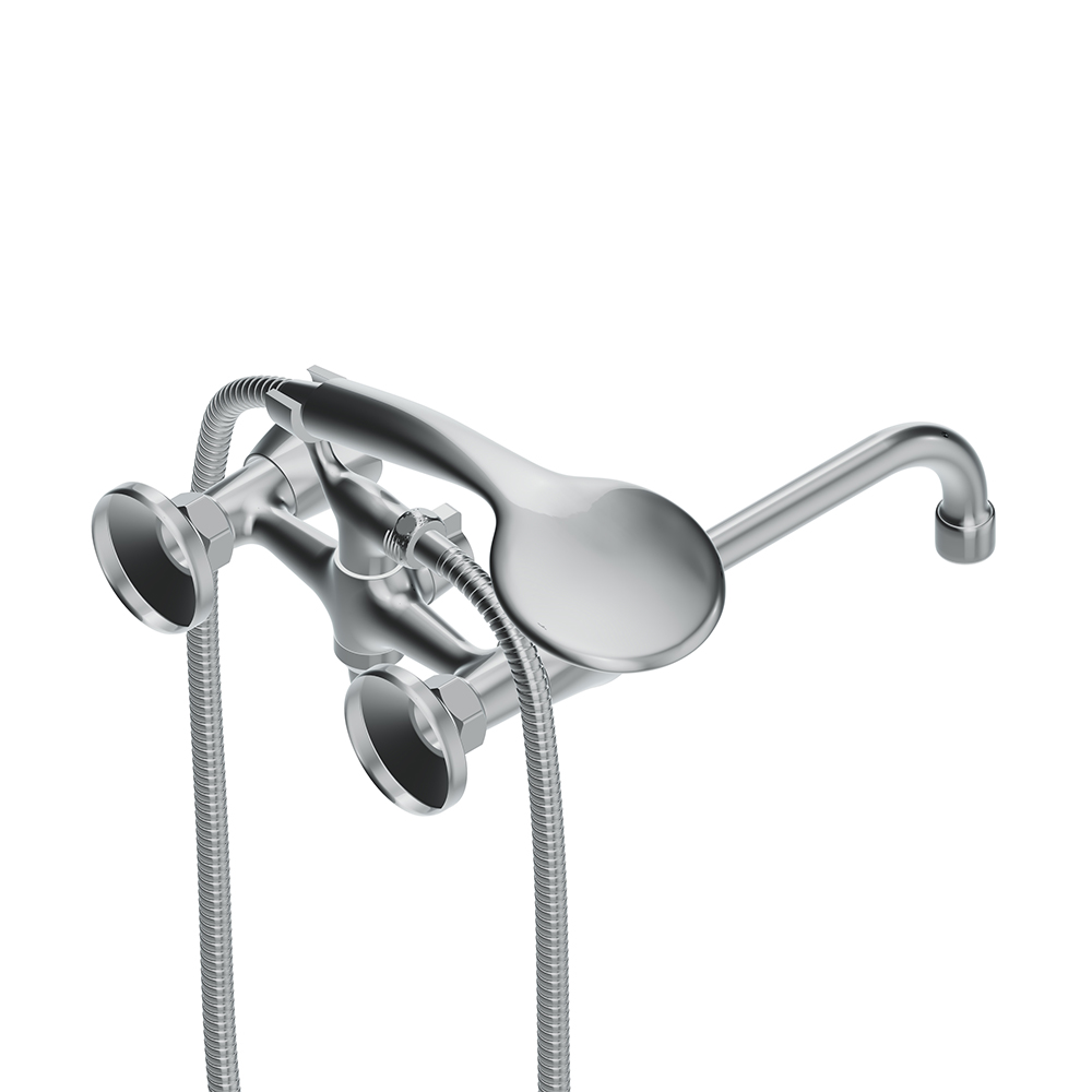 349500000 смеситель для ванны/душа с длинным изливом душ.гарнитуром шт Damixa Object  - Вид №2