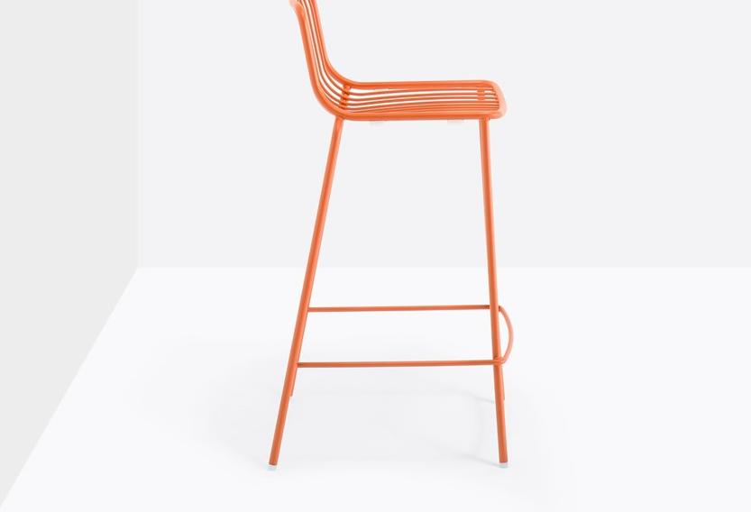 Pedrali Высокий садовый табурет с подставкой для ног Nolita 3657 - Вид №1