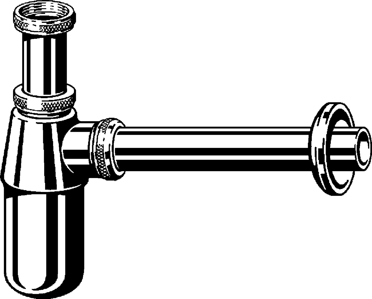 Канализационная арматура  Сифоны для умывальников и биде  Сифоны и выпуски для умывальников  Трапы VIEGA 125 844 Модель 5763 Santreyd  - Вид №1