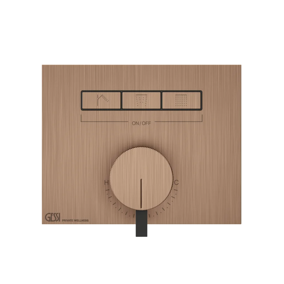 Смеситель для душа 63081 708 Gessi Hi-fi МЕДНЫЙ МАТОВЫЙ PVD 63081708