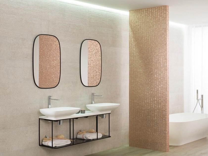 KRION Подвесная тумба под умывальник из дерева с зеркалом sun-id-1493756 - Вид №1