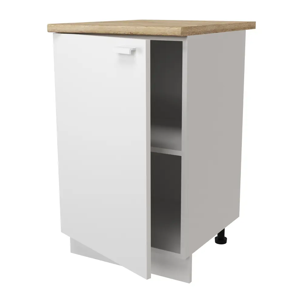 Кухонный шкаф напольный Изида 50x86x56 см ЛДСП цвет белый Santreyd STLM-2199630 - Вид №2