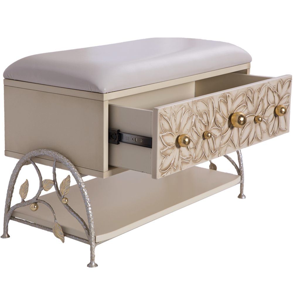 15011,14079 Настенная прихожая Терра Айвори с зеркалом BOGACHO 4627196590557, 4627196590526 - Вид №8