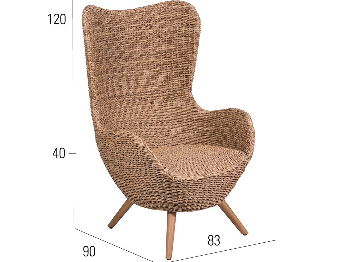 68.00.0863 Кресло Ocean Twist Natural Mbm - Вид №2