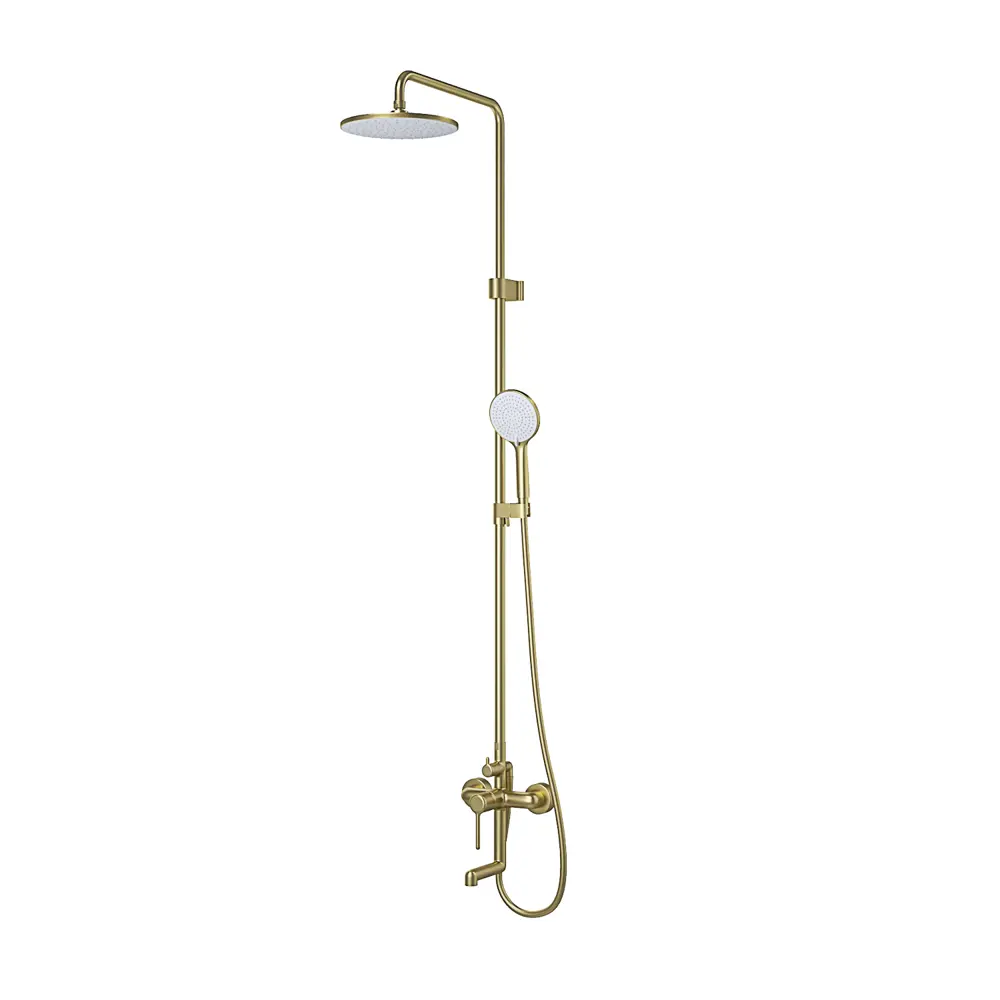 Душевая система Iddis Aiger AIGMG3Fi06 со смесителем 3 режима цвет золото STLM-2054222 - Вид №1