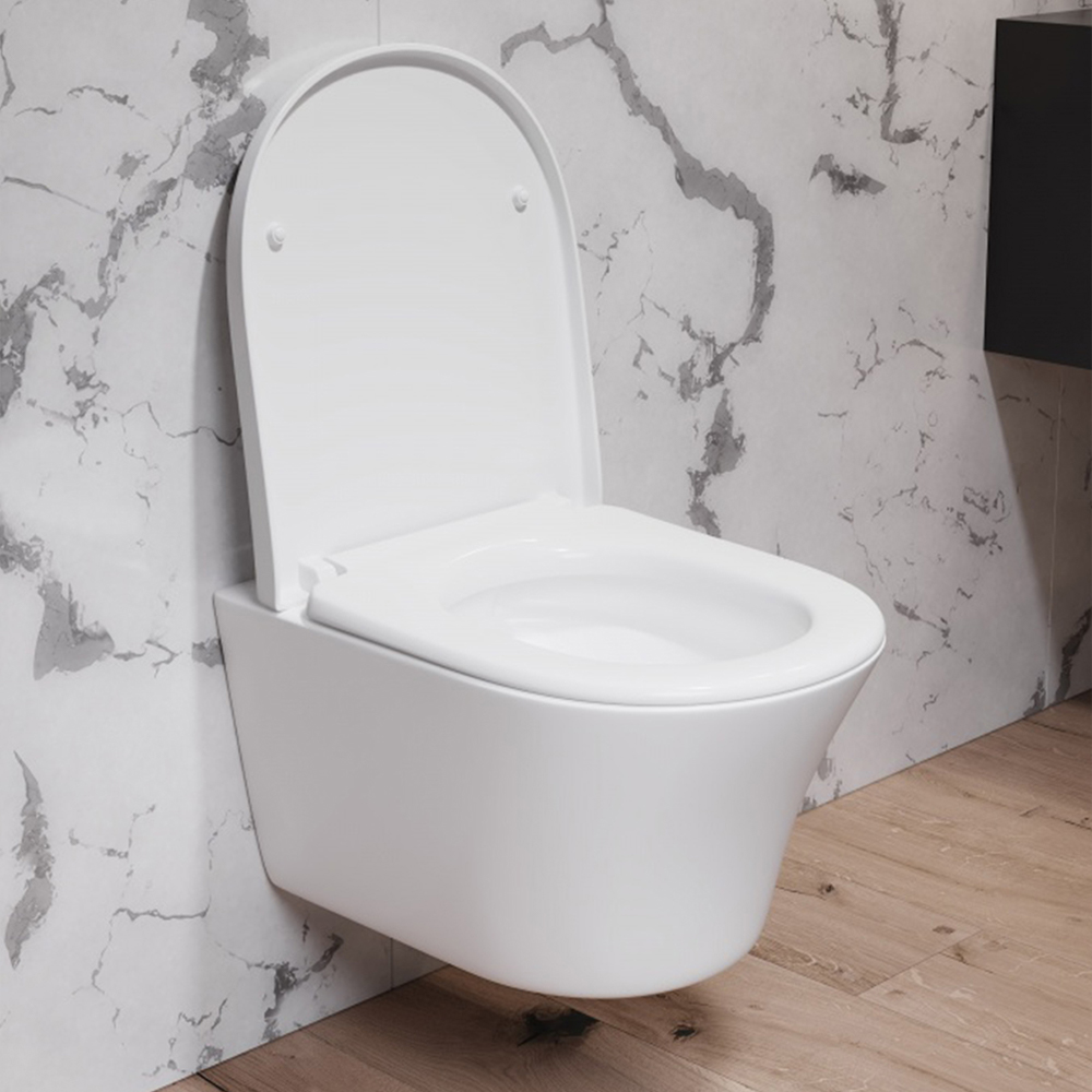 DX35C1700SC унитаз подвесной безободковый с сиденьем микролифт Damixa Skyline - Вид №1