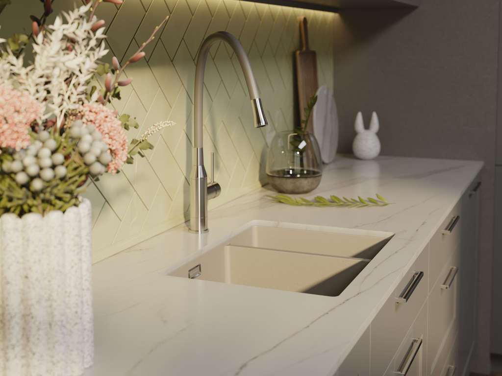 Кухонная мойка Kata 55-2-U BE OMOIKIRI 4993387 - Вид №2