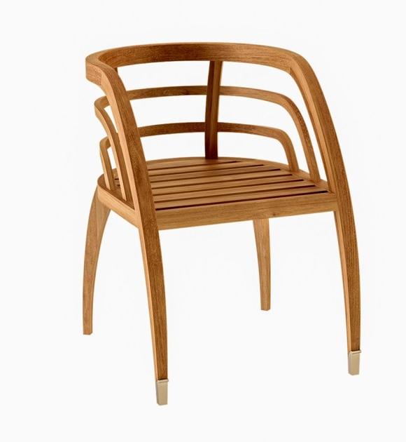 ASTELLO Садовый стул из тика с подлокотниками Coquelicot Cl.sf1.l1 - Вид №1