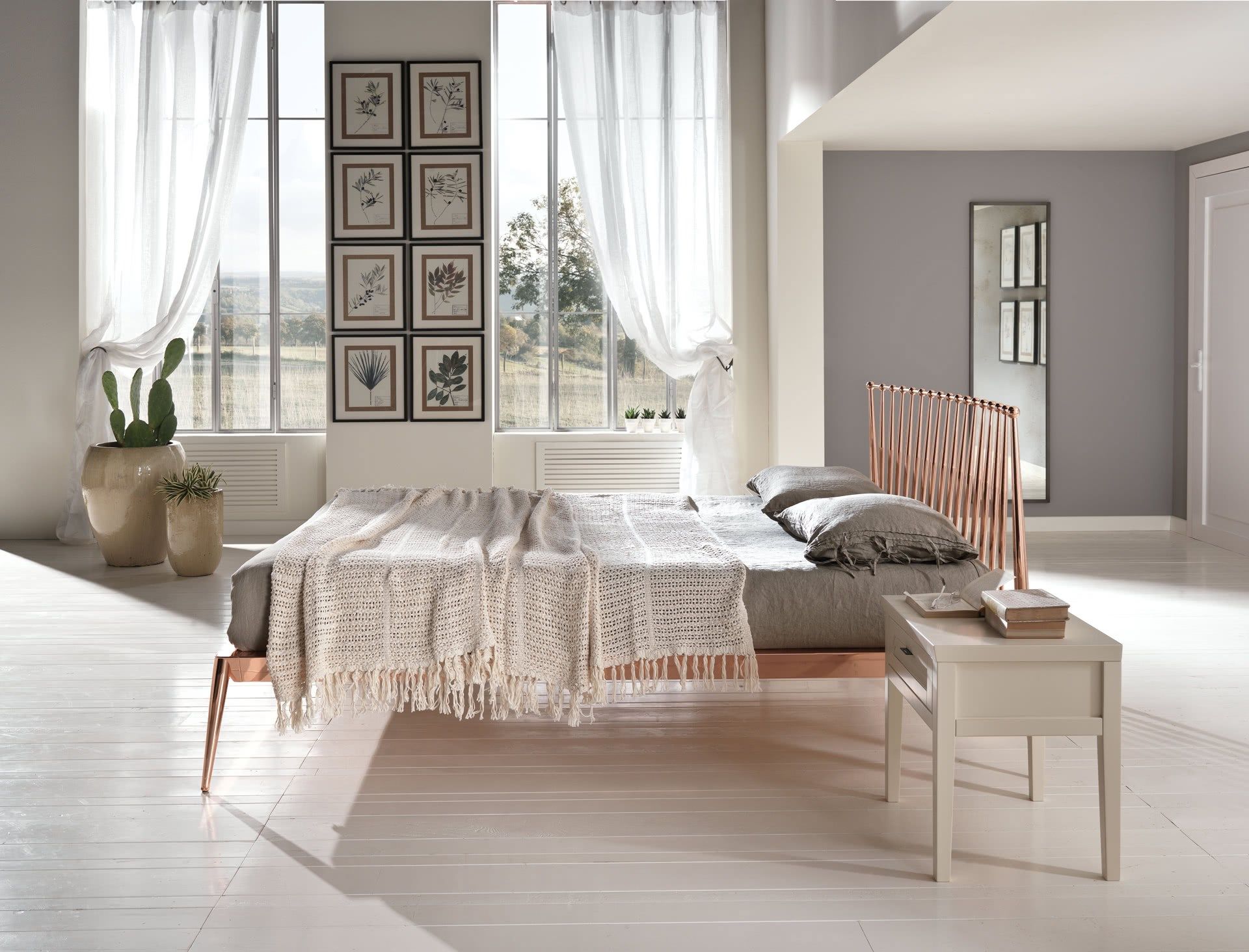 Металлическая двуспальная кровать Cantori URBINO ARCH-00079996 - Вид №1