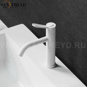 Смеситель FEZ 150 мм для раковины белый матовый