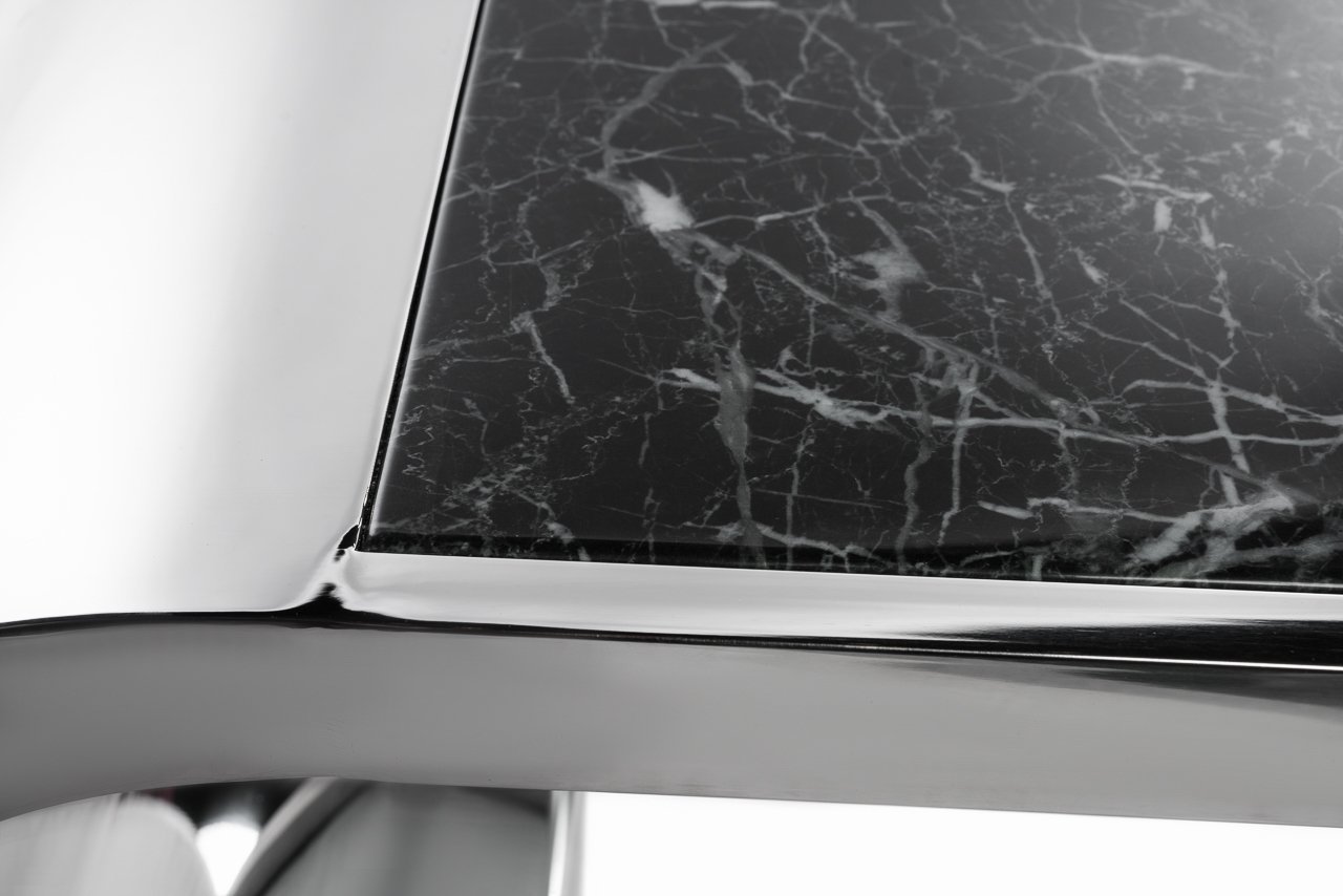 Кофейный столик с гнутыми ножками черный 130 см ДОМАШНЯЯ ОБСТАНОВКА SKY COLLECTION 00-3886310 Хром;черный Santreyd  - Вид №2