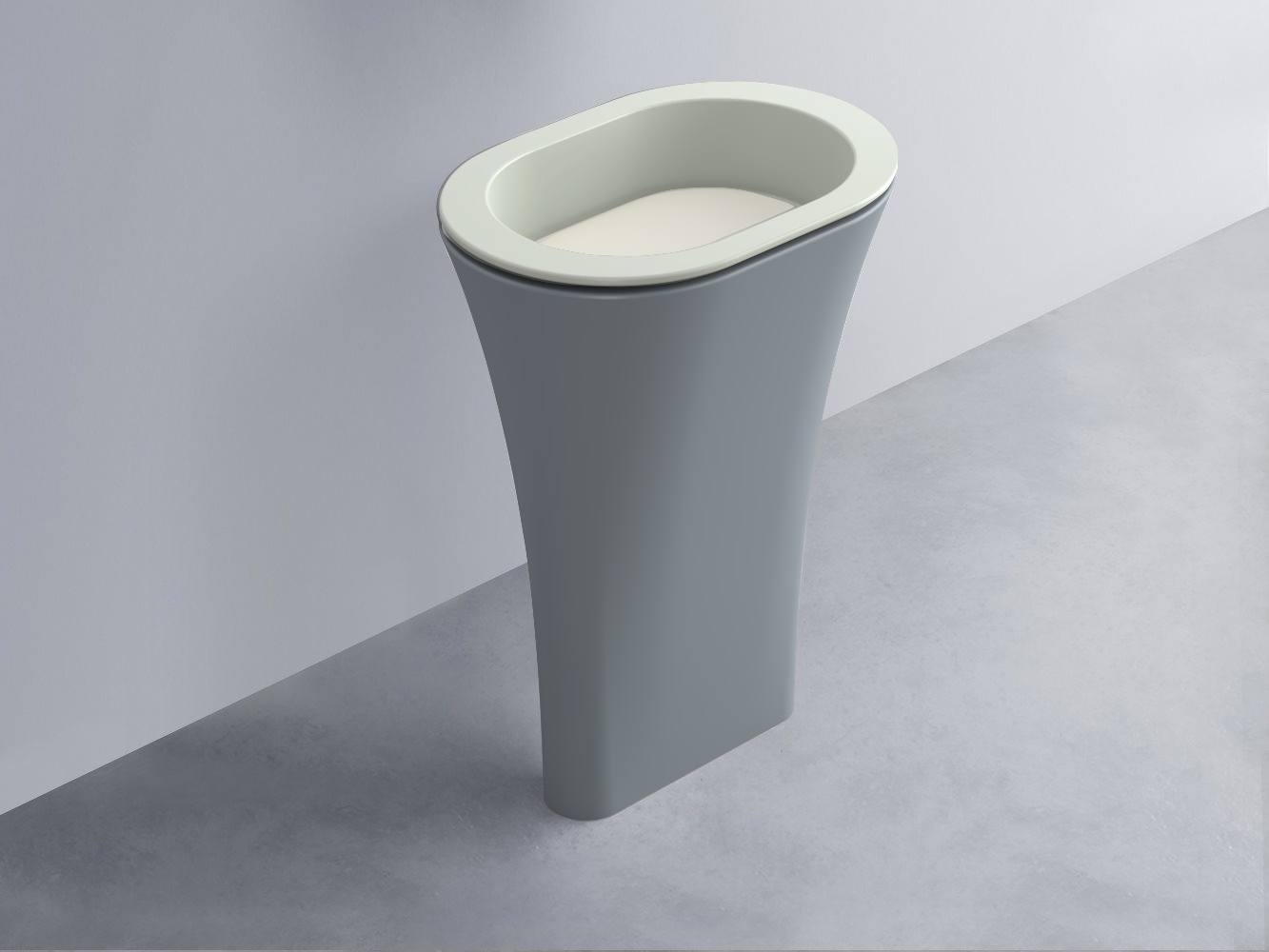 AMLA65-PM+AMPILO-TL+AMCOLO-BR Раковина Amedeo Ovale отдельностоящая cielo Enjoy + Amedeo Ceramica Cielo