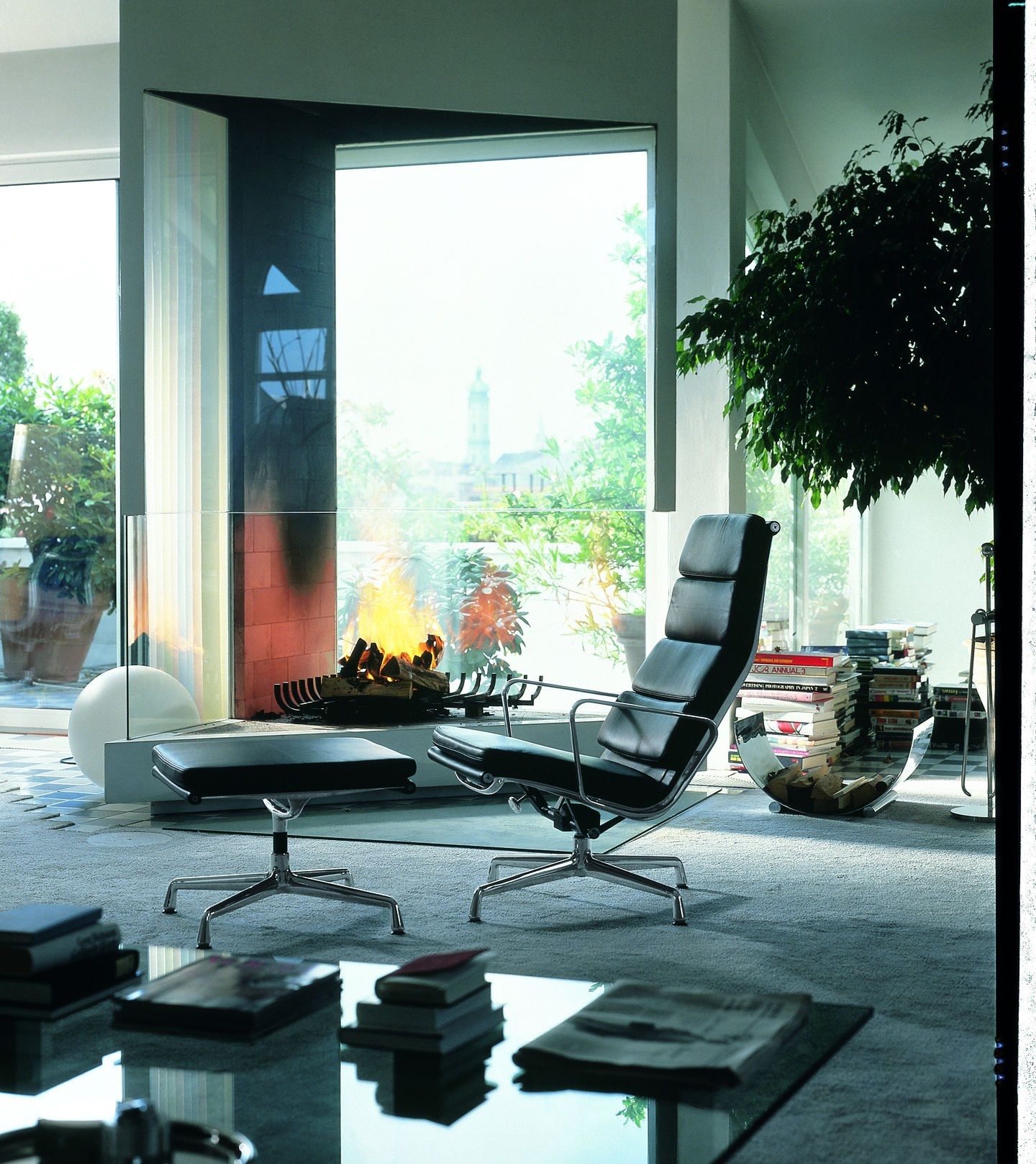 5 спиц подлокотник кожаный поворотный операционный офисный стул VITRA Eames Soft Pad Group ARCH-00124733 - Вид №5