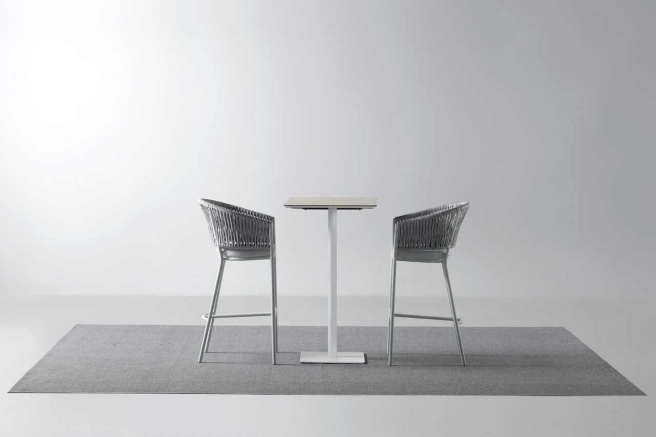 Высокий алюминиевый садовый стул со спинкой DRIGANI Gaia-Belize ARCH-00042236 - Вид №1