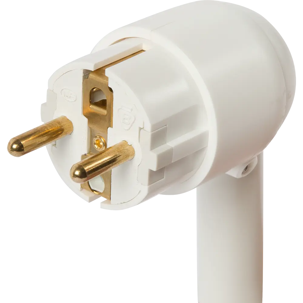 Вилка с заземлением Legrand Элиум с рычагом 230 В цвет белый STLM-2173723