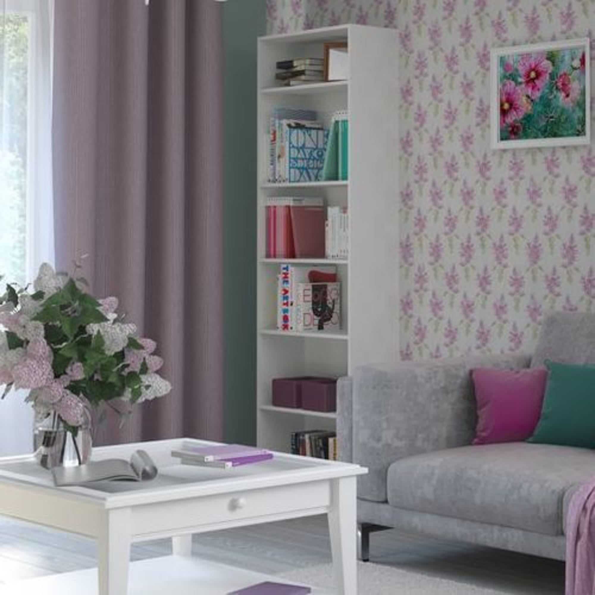 17786484 Стеллаж Кабуки 40x201x28 см, ЛДСП, цвет белый Santreyd  - Вид №3