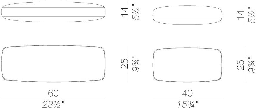 Lapalma Прямоугольная подушка из ткани для улицы Oort outdoor sun-id-1451223 - Вид №9