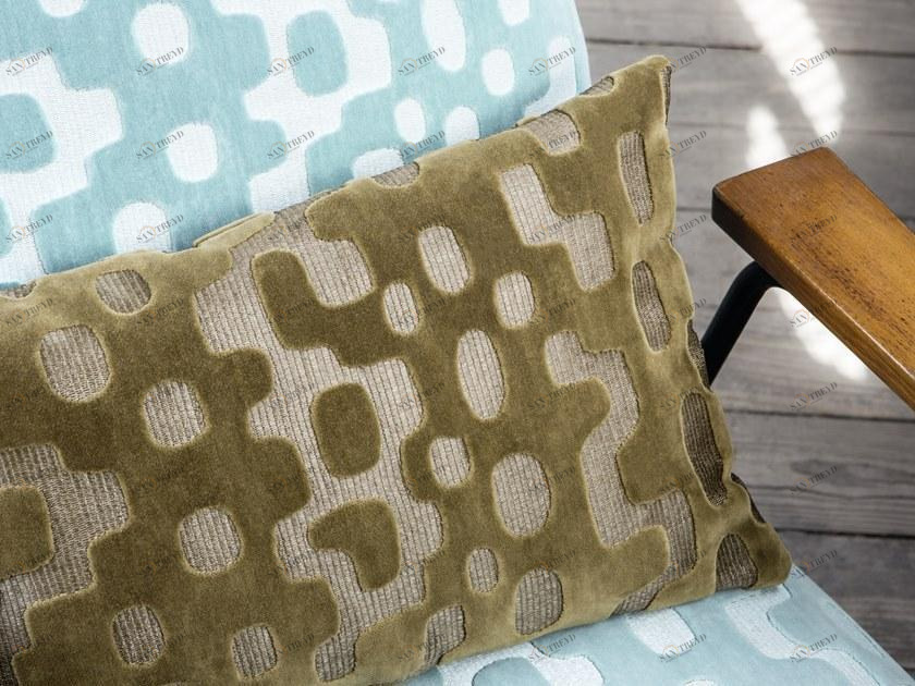 Élitis Жаккардовая бархатная ткань с графическими мотивами Rendez-vous sun-id-1409313