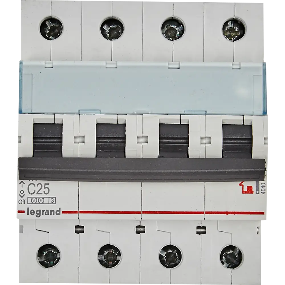 Автоматический выключатель Legrand TX3 4P C25 А 6 кА STLM-2093816 - Вид №1