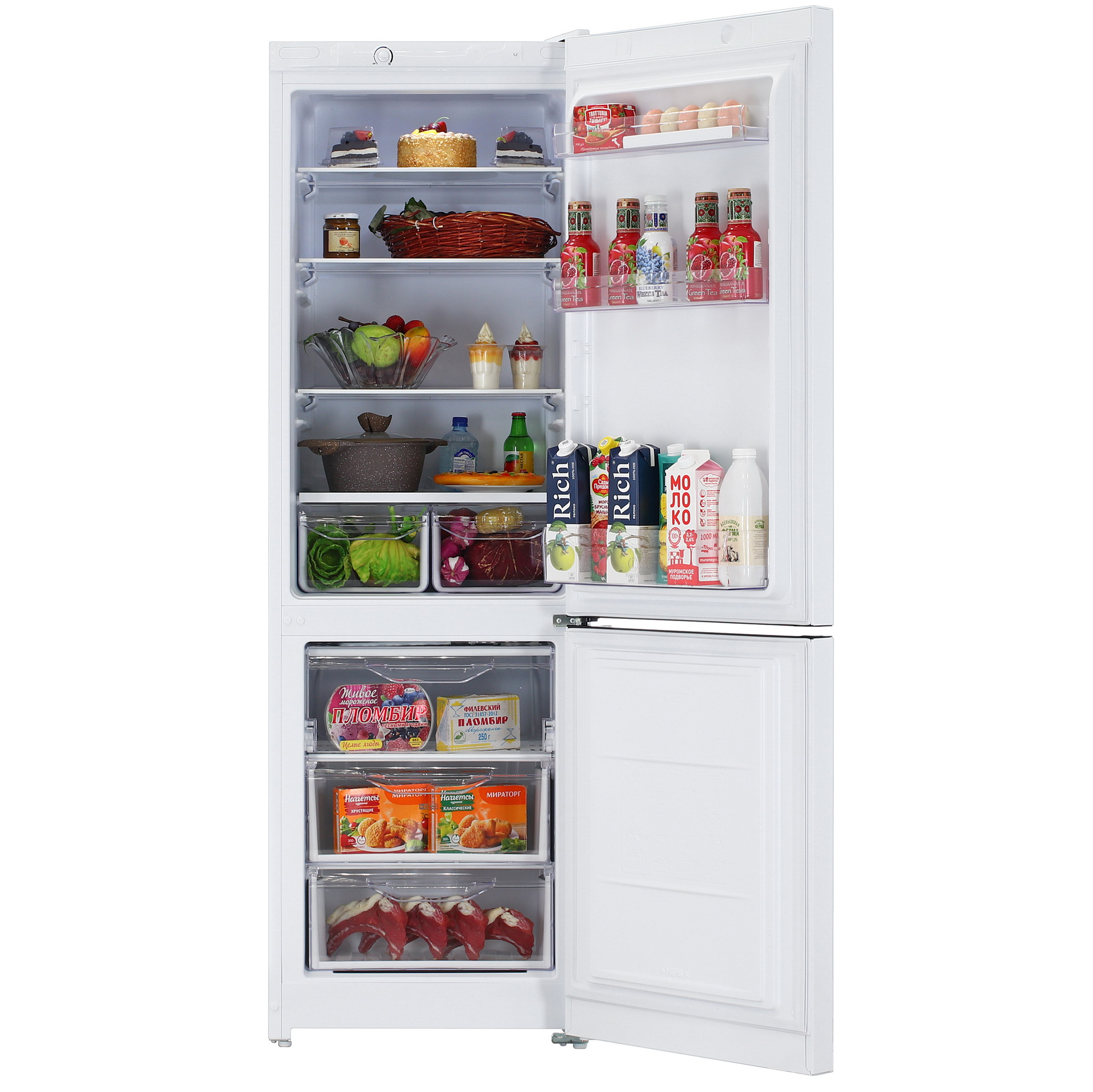 9244185 Холодильник с морозильником   Indesit DS 3180 W белый STDN-0121202 - Вид №5