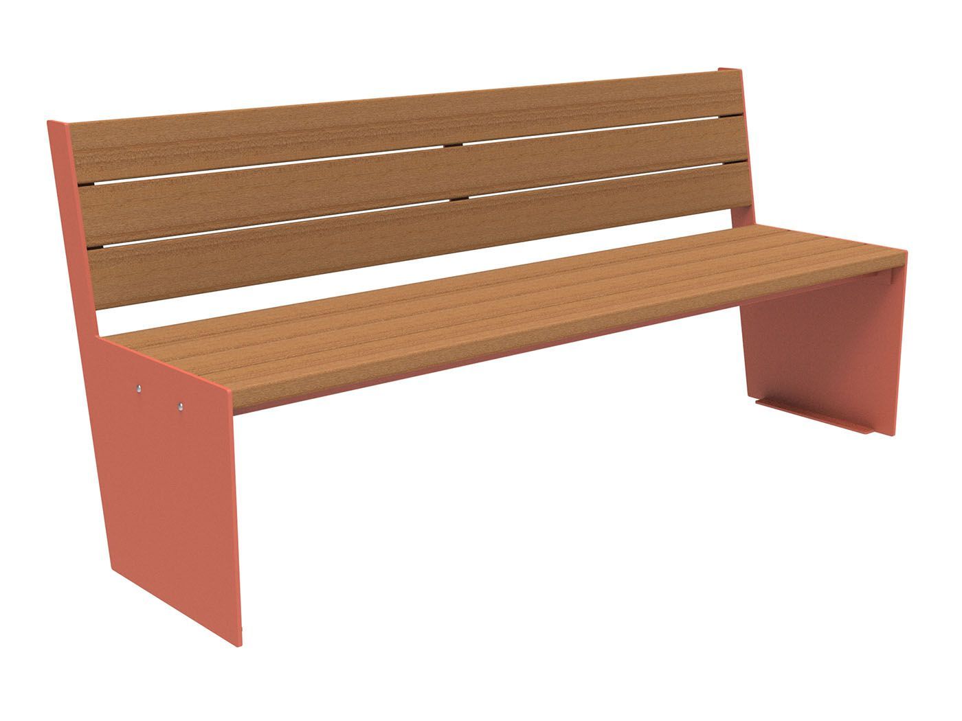 Скамья из окуме со спинкой Lazzari TAUT WOOD ARCH-00118857 - Вид №6