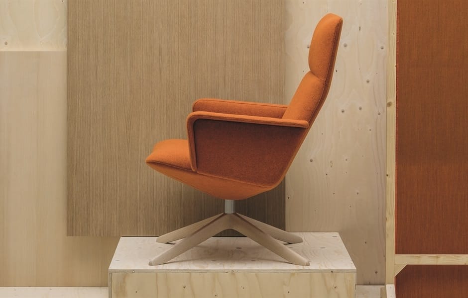 Спицевое кресло с высокой спинкой Andreu World Capri Lounge ARCH-00061847 - Вид №5