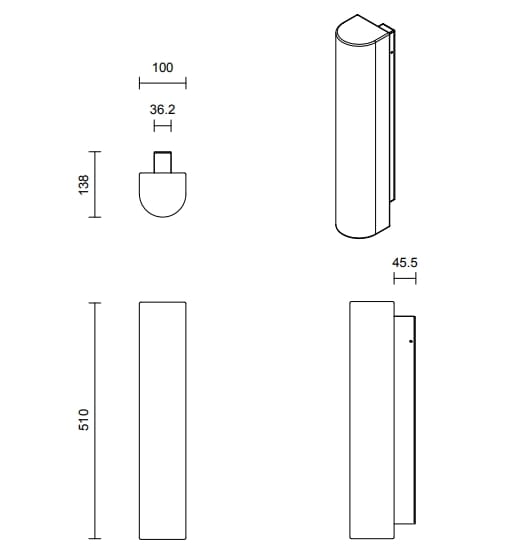 Травертин светодиодный настенный светильник Articolo Studios 12,40 ARCH-00117748 - Вид №2