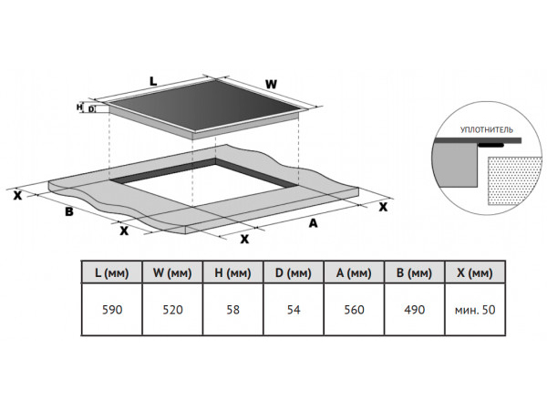 8157284 Индукционная варочная поверхность Korting HI 64013 B STDN-0064021 - Вид №5